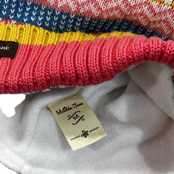 Matilda Jane Knit Fair Isle Beanie Hat Medium (6-8) - Picture 2 of 3